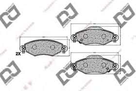 Тормозные колодки DJ Parts BP1350
