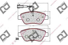 Тормозные колодки DJ Parts BP1971