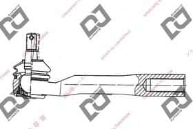 Наконечник кермової тяги DJ Parts DE1041