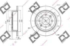 Гальмівний диск DJ Parts BD1678 Гальмівний диск DJ Parts BD1678
