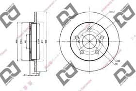 Гальмівний диск DJ Parts BD1421 Гальмівний диск DJ Parts BD1421