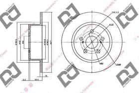 Гальмівний диск DJ Parts BD1419 Гальмівний диск DJ Parts BD1419