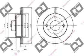 Гальмівний диск DJ Parts BD2041 Гальмівний диск DJ Parts BD2041