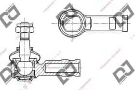 Наконечник кермової тяги DJ Parts DE1093