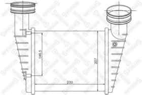 Интеркулер Stellox 10-40158-SX