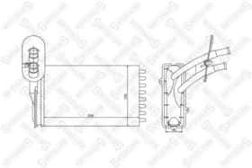 Радіатор пічки Stellox 10-35116-SX