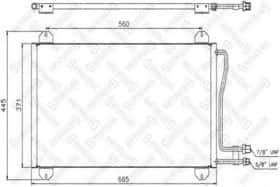 Радіатор кондиціонера Stellox 10-45059-SX