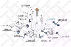 Сайлентблок рычага Stellox 77-01309-SX