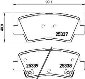 Гальмівні колодки Hella Pagid 8DB 355 019-981