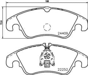 Гальмівні колодки Hella Pagid 8db355023221