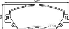 Тормозные колодки Hella Pagid 8db355036511