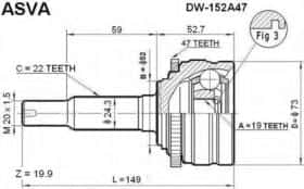 ШРУС Asva DW-152