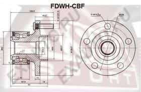 Комплект ступиці колеса Asva FDWH-CBF
