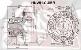 Комплект ступиці колеса Asva HNWH-CUMR
