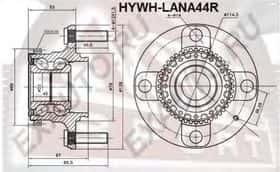 Комплект ступиці колеса Asva HYWH-LANA44R