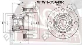 Комплект ступиці колеса Asva MTWH-CSA43R