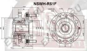 Комплект ступицы колеса Asva NSWH-R51F