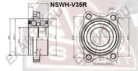 Подшипник ступицы колеса Asva NSWH-V35R