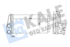 Радиатор печки Kale Oto Radyatör 346295