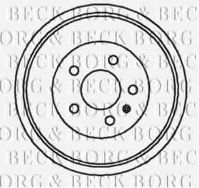 Гальмівний барабан Borg & Beck BBR7045