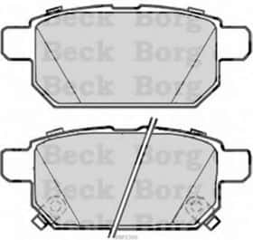 Гальмівні колодки Borg & Beck BBP2300