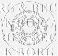 Гальмівний диск Borg & Beck BBD4507
