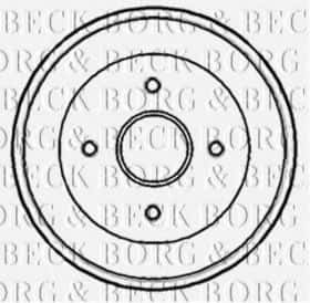 Тормозной барабан Borg & Beck BBR7168