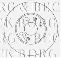 Гальмівний диск Borg & Beck BBD4434