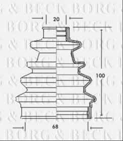 Пильовик гранати Borg & Beck BCB2040