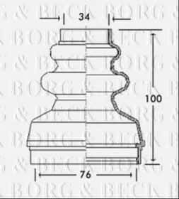 Пильовик гранати Borg & Beck BCB2736