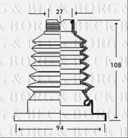 Пильовик гранати Borg & Beck BCB2788
