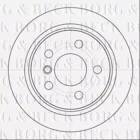 Гальмівний диск Borg & Beck bbd5426