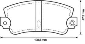 Тормозные колодки Jurid 571301J