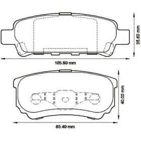Тормозные колодки Jurid 572547J