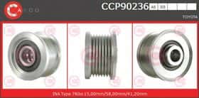 Шкив генератора Casco CCP90236AS Шкив генератора Casco CCP90236AS