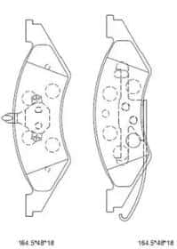 Гальмівні колодки Asimco KD6707