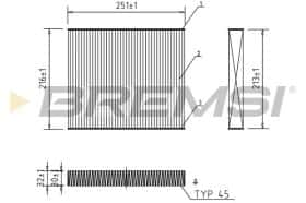 Фільтр салону Bremsi fc0183