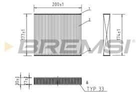 Фильтр салона Bremsi fc0167