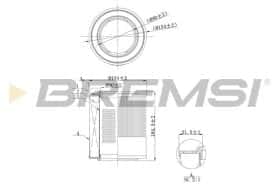 Повітряний фільтр Bremsi fa1104