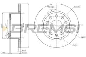 Тормозной диск Bremsi cd7334s