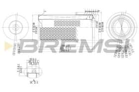 Повітряний фільтр Bremsi fa1669