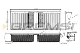 Повітряний фільтр Bremsi fa0554