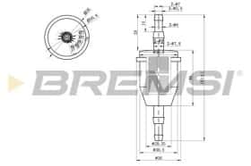 Топливный фильтр Bremsi fe0034