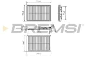 Воздушный фильтр Bremsi fa0605
