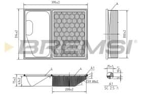 Повітряний фільтр Bremsi fa0642