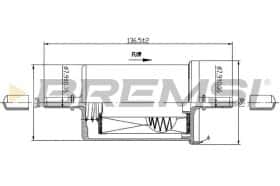Паливний фільтр Bremsi fe0061