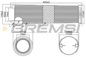 Воздушный фильтр Bremsi fa1055