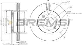 Гальмівний диск Bremsi cd7529v