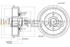 Гальмівний барабан Bremsi cr5654
