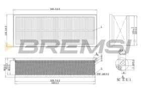 Повітряний фільтр Bremsi fa1237